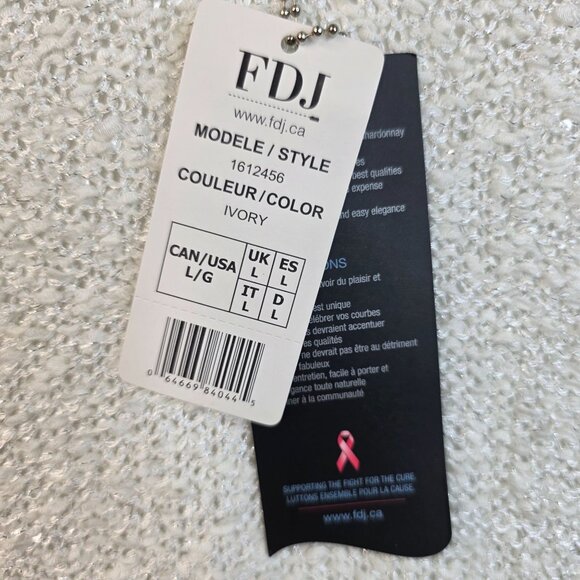 FDJ French Dressing Sequined Tunic Large White Sparkle NYE Dainty Fairy y2k New - Picture 9 of 13